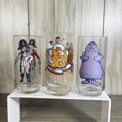 LOT 71B: McDonald's Collectible Glasses: Camp Snoopy, The Great Muppet Caper & More