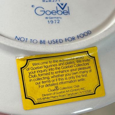 LOT 72B: Goebel M.I. Hummel Collection: 1976 & 1978 Plates & Five Figurines