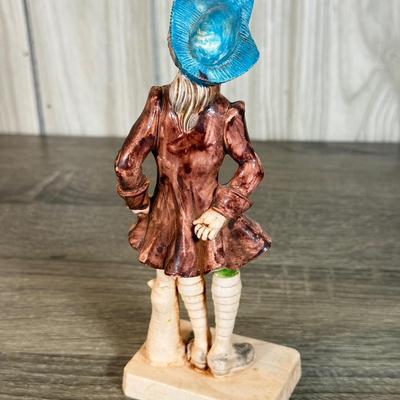 LOT 73B: Vintage Fontanini Clown Harlequin Jester Depose Hand Painted Figures made in Italy