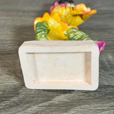 LOT 73B: Vintage Fontanini Clown Harlequin Jester Depose Hand Painted Figures made in Italy