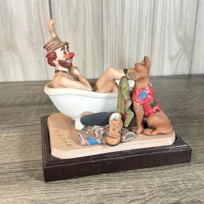 LOT 75B: Clowns w/ Pets: Lego & Ron Lee Sculptures