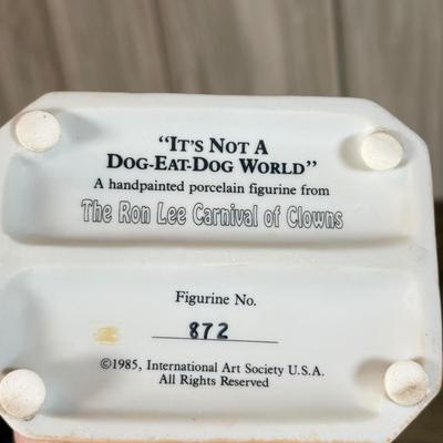 LOT 75B: Clowns w/ Pets: Lego & Ron Lee Sculptures