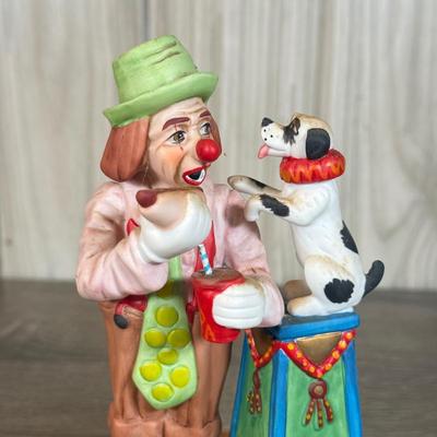 LOT 75B: Clowns w/ Pets: Lego & Ron Lee Sculptures