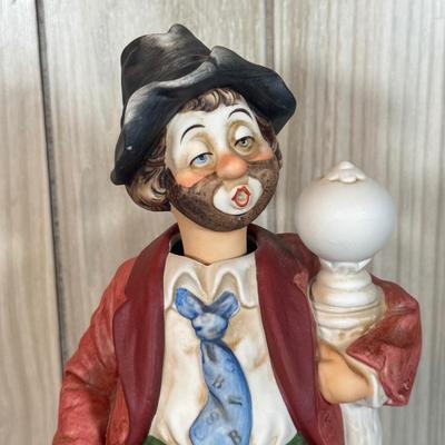 LOT 76B: Ron Lee Clown Sculptures w/ Musical Hobo Clown Sculpture