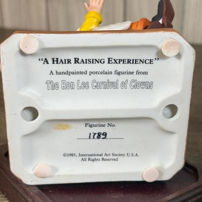 LOT 76B: Ron Lee Clown Sculptures w/ Musical Hobo Clown Sculpture