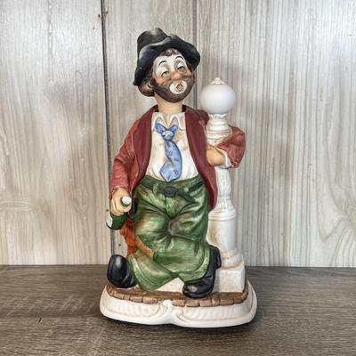 LOT 76B: Ron Lee Clown Sculptures w/ Musical Hobo Clown Sculpture