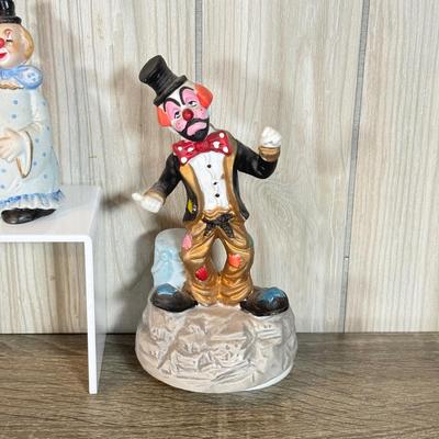 LOT 80B: Collection of Porcelain & More Clown Bells & Musical Figurines