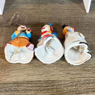 LOT 80B: Collection of Porcelain & More Clown Bells & Musical Figurines