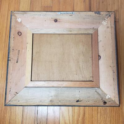 LOT 82L: Signed Lighthouse Seaside Oil Painting with Black & White Art Drawing