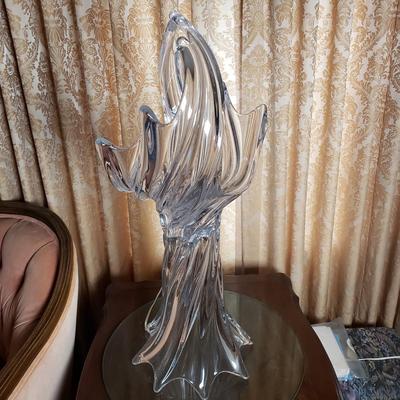 LOT 87L: Vintage Art Vannes France Crystal Table Lamp