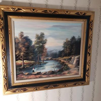 LOT 92H: Signed Landscape Oil Painting by I. Rizzo