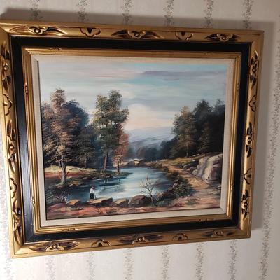 LOT 92H: Signed Landscape Oil Painting by I. Rizzo