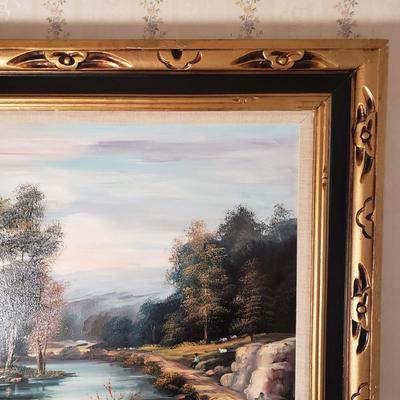 LOT 92H: Signed Landscape Oil Painting by I. Rizzo