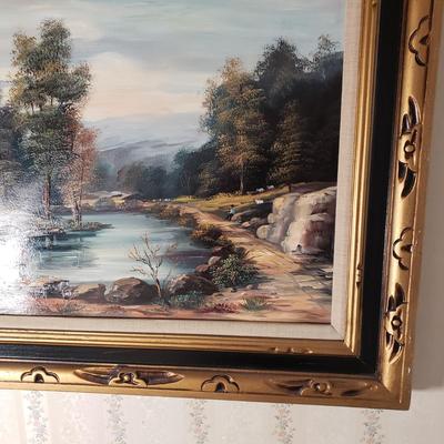 LOT 92H: Signed Landscape Oil Painting by I. Rizzo