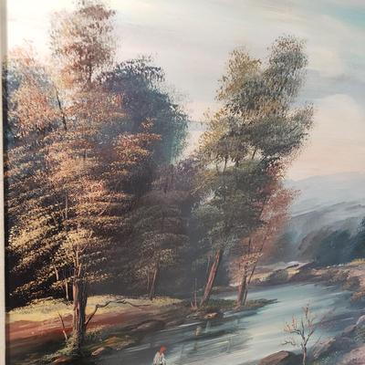 LOT 92H: Signed Landscape Oil Painting by I. Rizzo