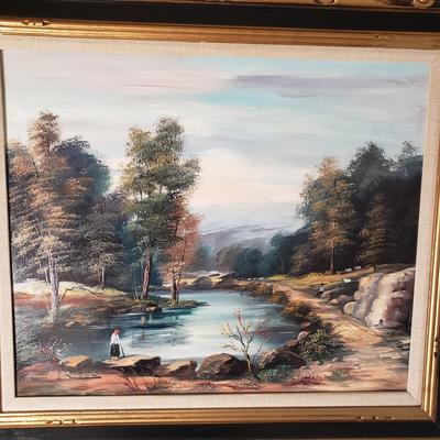 LOT 92H: Signed Landscape Oil Painting by I. Rizzo