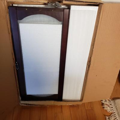 LOT 99L: New in Box Wooden/Glass Display Case