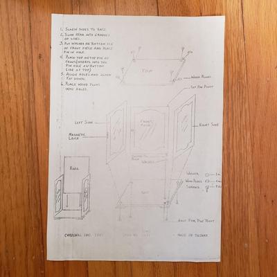 LOT 99L: New in Box Wooden/Glass Display Case