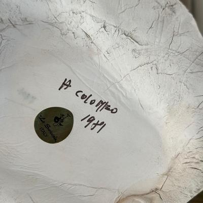 LOT 121B: Vintage Signed Clown Sculptures