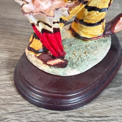 LOT 121B: Vintage Signed Clown Sculptures