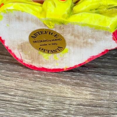 LOT 125B: Set of 12 Artefice Ottanta Hand Made Italian Clown Heads in Mirrored Display Case