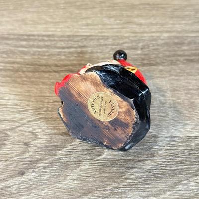 LOT 125B: Set of 12 Artefice Ottanta Hand Made Italian Clown Heads in Mirrored Display Case