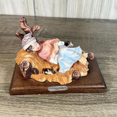 LOT 126B: Signed Italian Sculpture Person Reading 727 & More