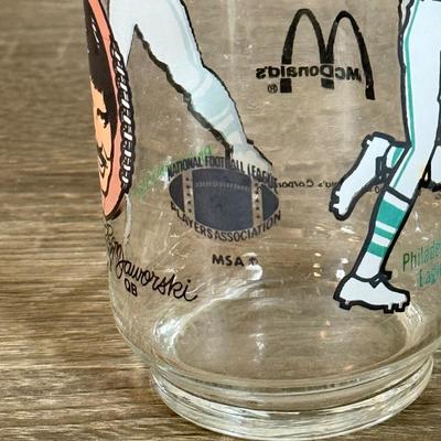 LOT 127B: NFL Philadelphia Eagles Smoky Rocks Glasses (6) and Single Eagles McDonald's Glass