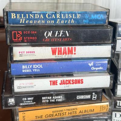 LOT 128B: Collection of Cassette Tapes: Queen, Fleetwood Mac, ZZ Top & More