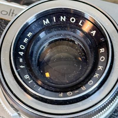 LOT 130B: Vintage Minolta AL-s 35mm Film Camera w/ Telephoto Lens