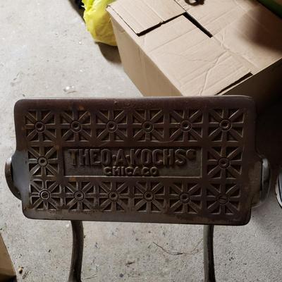 LOT 132G: Antique Theo. A Kochs Barber Chair