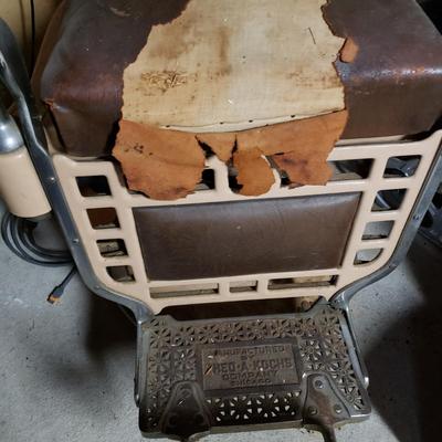 LOT 132G: Antique Theo. A Kochs Barber Chair