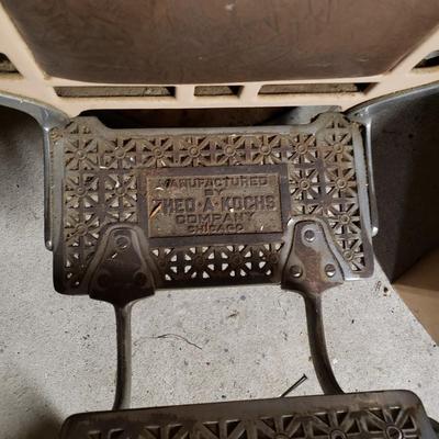 LOT 132G: Antique Theo. A Kochs Barber Chair