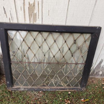 LOT 133S: Antique Leaded Glass Windows & Panes from Late 19th Century Building in Philadelphia
