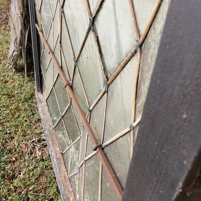 LOT 133S: Antique Leaded Glass Windows & Panes from Late 19th Century Building in Philadelphia