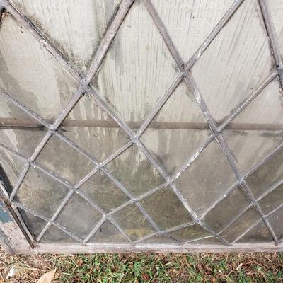 LOT 133S: Antique Leaded Glass Windows & Panes from Late 19th Century Building in Philadelphia