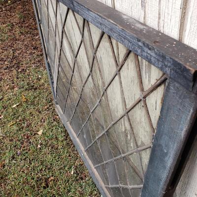 LOT 133S: Antique Leaded Glass Windows & Panes from Late 19th Century Building in Philadelphia