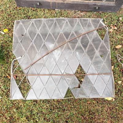 LOT 133S: Antique Leaded Glass Windows & Panes from Late 19th Century Building in Philadelphia