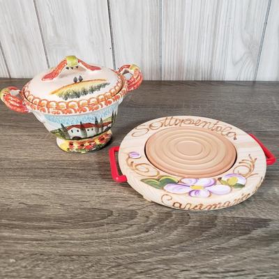 LOT 134B: Assorted Tableware & Decor-Royal Doulton New in Box, Italian Hand Painted Ceramics & More