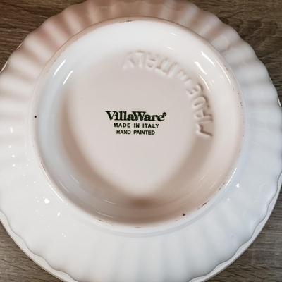 LOT 135B: New in Box Fitz and Floyd Serving Platters with Italian Hand Painted Floral Bowl