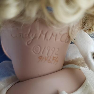 LOT 138D: Collection of Porcelain Dolls/Angels by Hamilton Collection, Franklin Heirloom & Cindy McClure