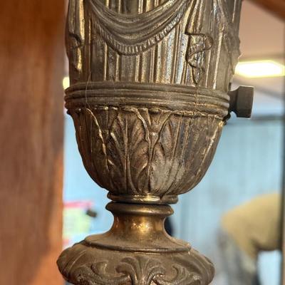 LOT 140B: Vintage/Antique Milk Glass Shade Floor Lamp