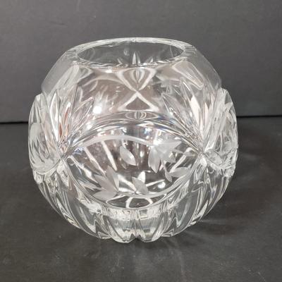 LOT 141L: Collection of Crystal Pieces by Waterford, Rosenthal & Artist Signed Vase