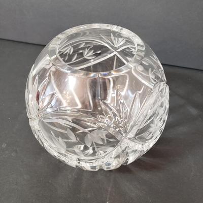 LOT 141L: Collection of Crystal Pieces by Waterford, Rosenthal & Artist Signed Vase