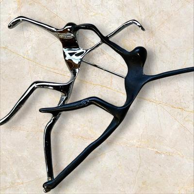 Costume Jewelry Lot of Silver, Black, with Red Mixed Pieces