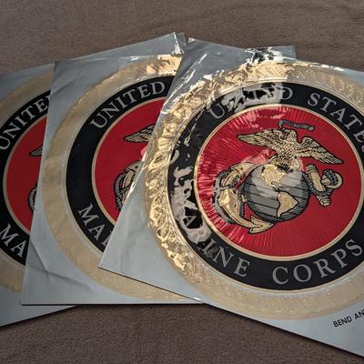 Sale Photo Thumbnail #2744: USMC Foil 12" Sticker
