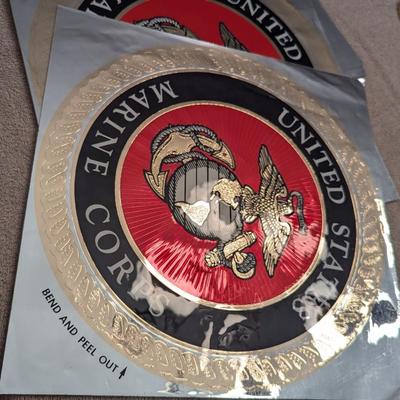 Sale Photo Thumbnail #2745: USMC Foil 12" Sticker