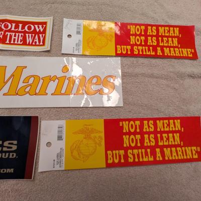 Sale Photo Thumbnail #2750: USMC Bumper Stickers