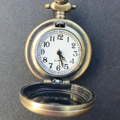 Dragonfly pocket watch with Necklace & earring set and a dragonfly pendant