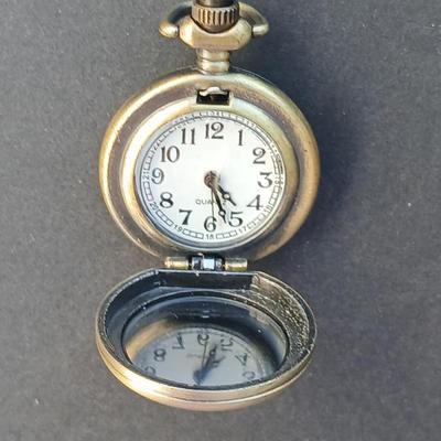 Dragonfly pocket watch with Necklace & earring set and a dragonfly pendant